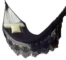 Black Hammock - Byron Crochet Fringe