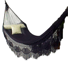 Black Hammock - Byron Crochet Fringe