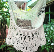 Bells Hammock Chair Natural White Cotton
