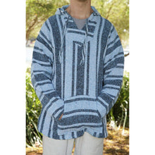 full front view of the sky blue mexican baja hoodie