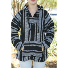 Black and White Baja Hoodie