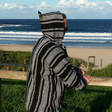 Black and White Baja Hoodie