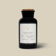 Jar of coconut loose leaf tea