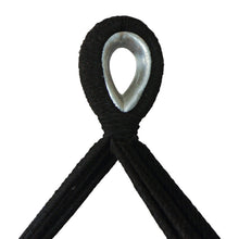 Hanging hook on the black hammock chair