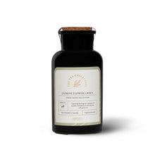 Front of jar of jasmine green tea