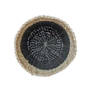 Medium size black plant basket top view
