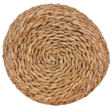 Bottom view of the black seagrass planter baskets with lining