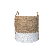 Front view of extra large size white large basket