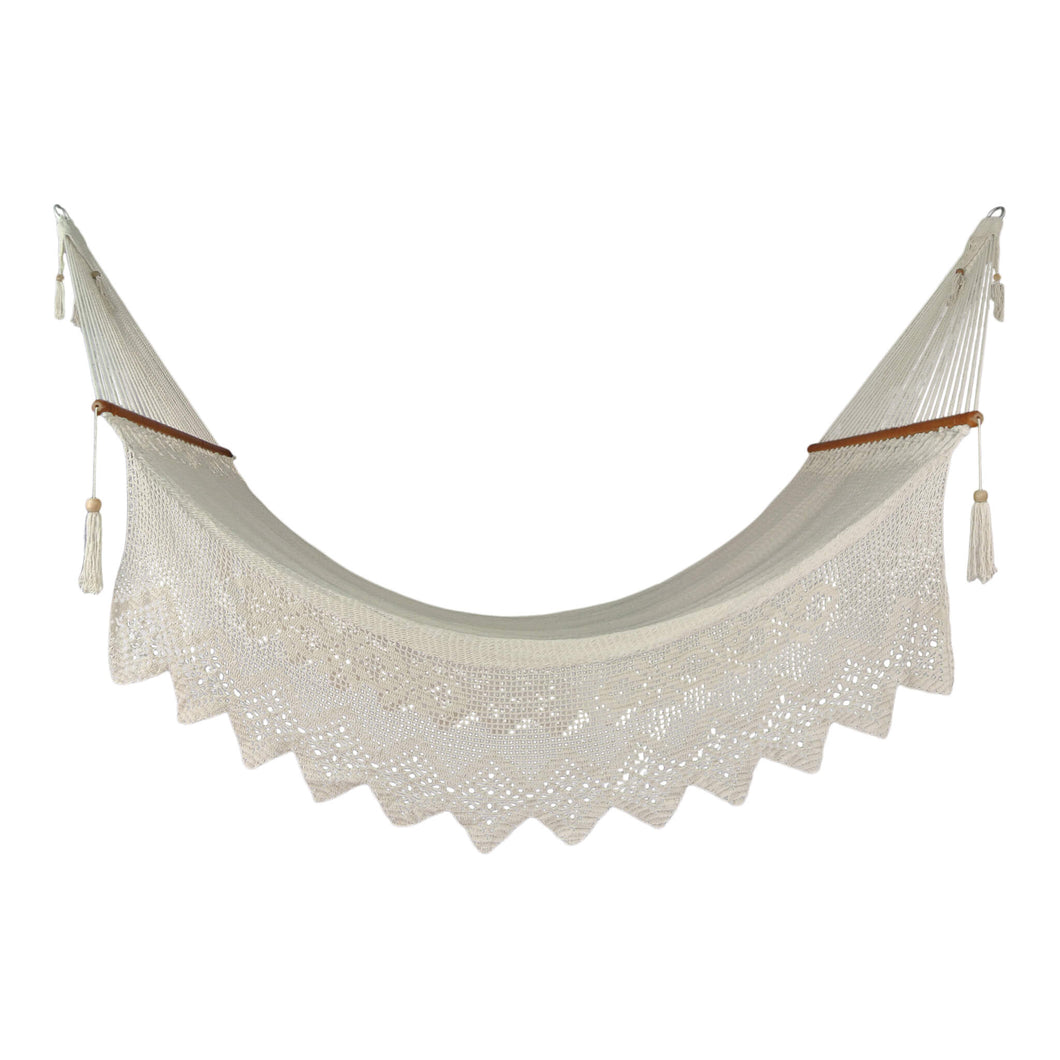 Full view of the Noosa luxury boho hammock