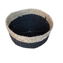 Top view of the medium black low basket