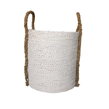 Front of medium size mixed white large basket