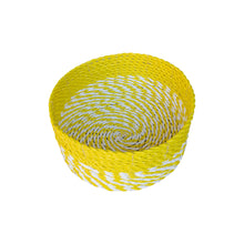 Full view of the medium size yellow low baskets
