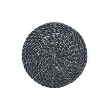 Bottom view of the small black basket medium size