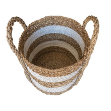 Top view of small size mixed white large basket